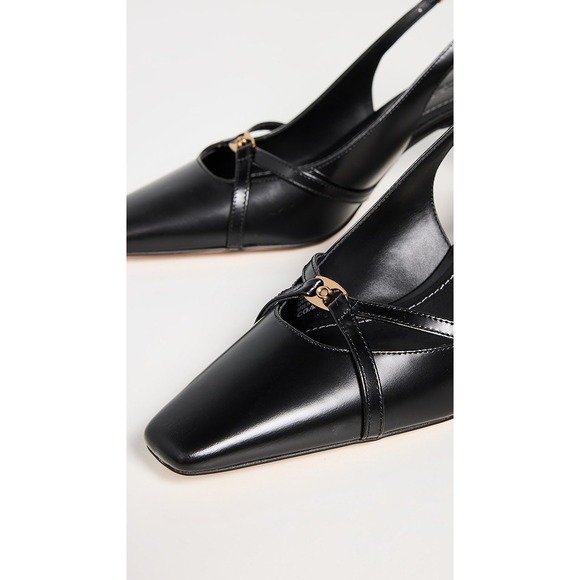 Coach Rowyn Slingback Pumps in Black Leather - Size 6.5 - Picture 3 of 14